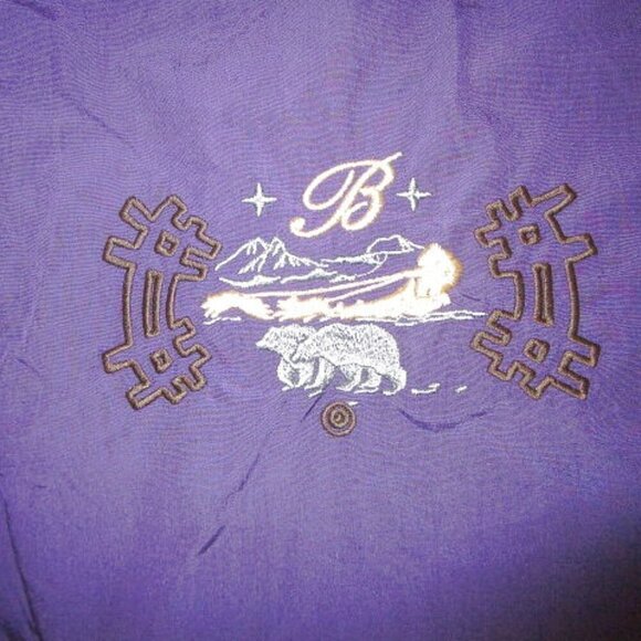 VTG Bogner EMBROIDERED Ski Size 12 JACKET Puffer FULL ZIP Coat POCKET Lined HOOD - Picture 6 of 12